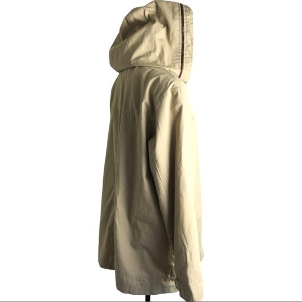 Mackintosh New England Removable Hooded High Neck Tan Anorak Jacket Size M - Picture 5 of 14